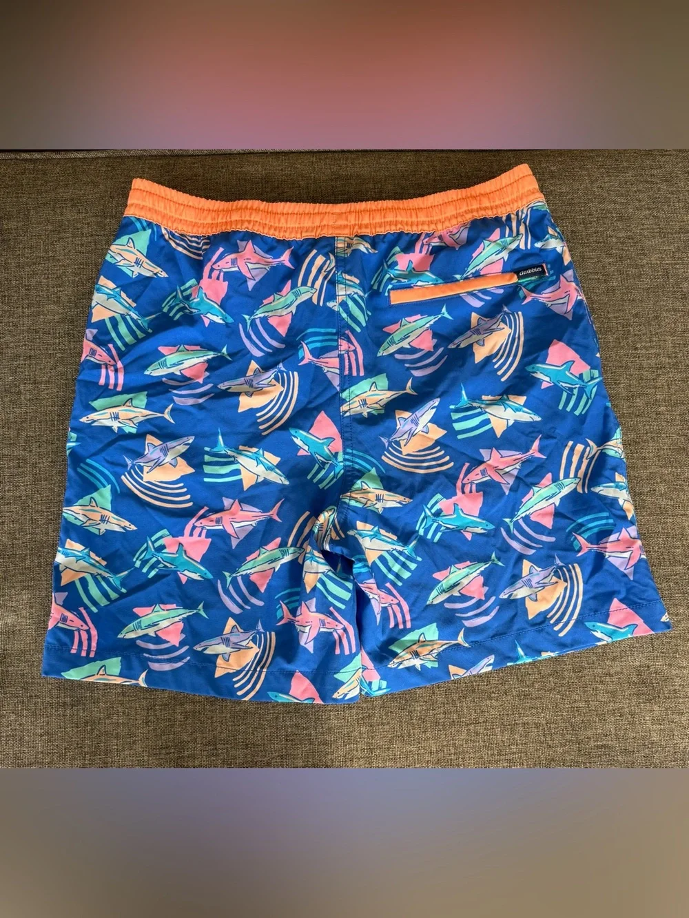 Boys Chubbies Swim Trunks Lined Set of 2 Size Large 14/16 Multicolor